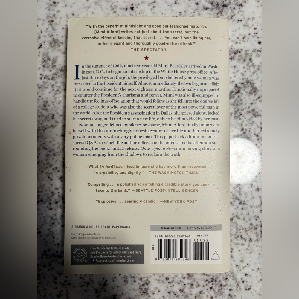 Once Upon a Secret Paperback Book - Picture 2 of 2